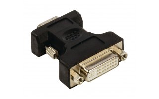 VGA - DVI adapter VGA male - DVI-I 24+5-pin female black