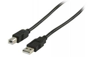 Cable USB 2.0, USB A Macho - USB B Macho, de 1 m