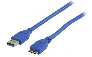 Cable USB 3.0 USB A Macho - Micro-USB B Macho de 1.00 m