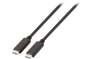 USB 3.1 Cable USB-C Macho >> USB-C Macho 1.00 m negro
