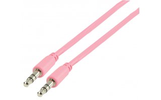 Cable rosa de audio estéreo 3.5mm de 1.00 m