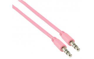 Cable rosa de audio estéreo 3.5mm de 1.00 m