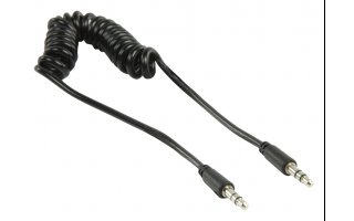 Cable de audio estéreo 3.5mm en espiral