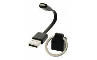 Cable USB de sincronización y carga, Lightning macho – USB A macho, 0,10 m, negro