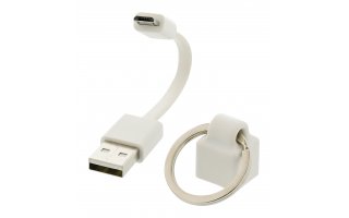 Cable adaptador USB 2.0 A macho - micro B macho 0,10 m blanco