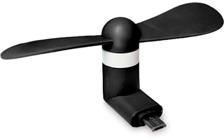 Ventilador para móvil conector USB / MHL - Negro
