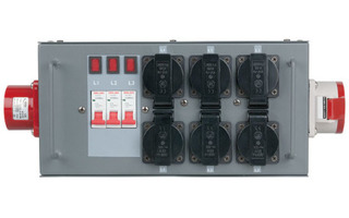 Showtec Split-Power 16 Distribuidor con fusible