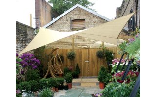 Imagenes de VELA DE SOMBRA CUADRADA - 5 x 5m, COLOR: BEIGE