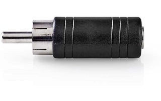 Adaptador de Audio Mono - RCA Macho - 3,5 mm Hembra - 10 unidades - Negro - Nedis CAGP24960BK