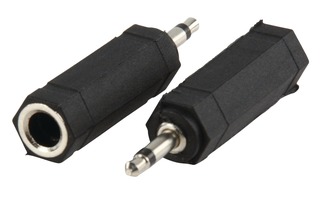Adaptador de Mono-Audio 3.5 mm Macho - 6.35 mm Hembra Negro - Valueline AC-004