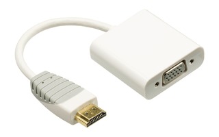 Adaptador HDMI a VGA, conector HDMI - VGA hembra, 0,2 m blanco - Bandridge BBM34900W02