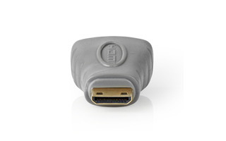 Adaptador HDMI - Conector Mini HDMI a HDMI Hembra - Gris - Bandridge BVP125