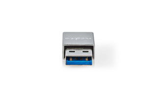 Adaptador USB - USB 3.2 Gen 1 - USB-A macho - USB-C™ Hembra - 5 Gbps - Niquelado - Plata - Caja 