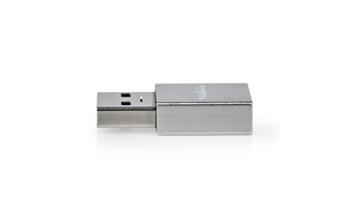 Adaptador USB - USB 3.2 Gen 1 - USB-A macho - USB-C™ Hembra - 5 Gbps - Niquelado - Plata - Caja 