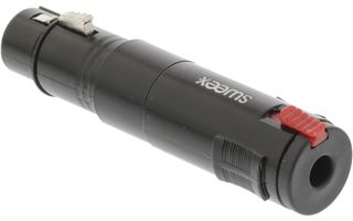 Adaptador XLR XLR 3-pin Hembra - 6.3 mm Hembra Negro - Sweex SWOP15944B