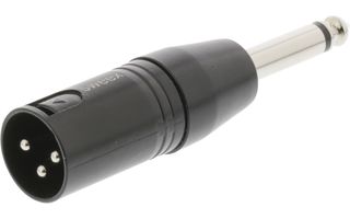 Adaptador XLR XLR 3-pin Macho - 6.35 mm Macho Negro - Sweex SWOP15942B