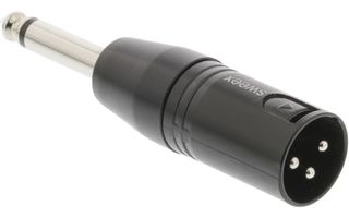 Adaptador XLR XLR 3-pin Macho - 6.35 mm Macho Negro - Sweex SWOP15942B