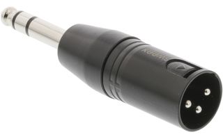 Adaptador XLR XLR 3-pin Macho - 6.35 mm Macho Negro - Sweex SWOP15943B