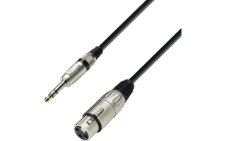 Adam Hall K3BFV0600 - Cable XLR hembra a Jack 6.3 mm stereo de 6