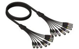 Multicore Cable 8-canales XLR hembra a XLR macho 5m