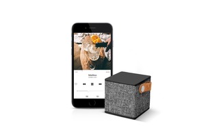 Altavoz Bluetooth Rockbox Cube Fabric Edition Concrete Fresh'N Rebel