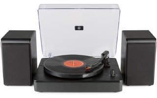 Audizio RP330 Record Player HQ Black with speakers