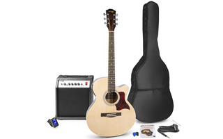 Audizio ShowKit Electric Acoustic Guitar Pack Natural