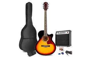 Audizio ShowKit Electric Acoustic Guitar Pack Sunburst