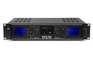 Audizio SPL 700MP3 Amplifier blue LED + EQ Black
