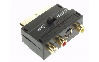 Imagenes de Adaptador de entrada/salida-scart macho a 3 x rca hembra + s-vhs