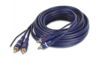 Cable Audio RCA, 2x RCA macho + Cable de Puesta (1.5-2.5-5-10m)*