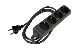 Imagenes de Base múltiple con 4 tomas y tubo de termorretráctil para etiquetado personalizado - toma de tier