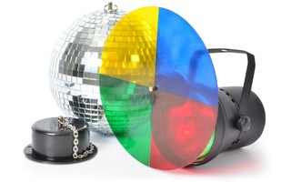 Imagenes de BeamZ Disco light set 3 con bola de espejos de 20cm