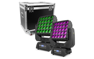 BeamZ Matrix55 Cabeza Movil LED 2pcs en Flightcase