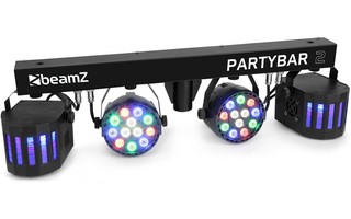 BeamZ Partybar2 2x PAR + 2x Derby