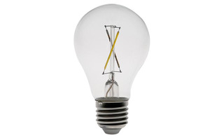 Bombilla LED con filamentos LED - 3 W - E27 - Color blanco cálido