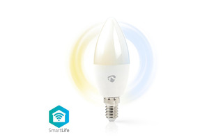 Bombilla LED Inteligente con Wi-Fi - Blanco Cálido a Frío - E14 - Nedis WIFILW10WTE14