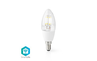 Bombilla LED Wi-Fi Inteligente - E14 - C37 - 5 W - 400 lm - Blanca