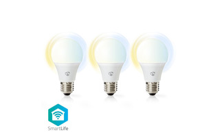 Bombillas LED Inteligentes con Wi-Fi - Blanco Cálido a Frío - E27 - Paquete de 3 unidades - Nedi