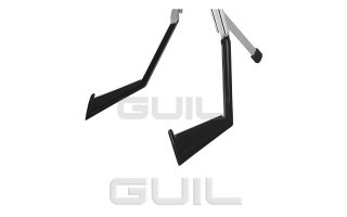 Guil GT-20 Soporte plegable para guitarra eléctrica o bajo. Incluye funda de terciopelo