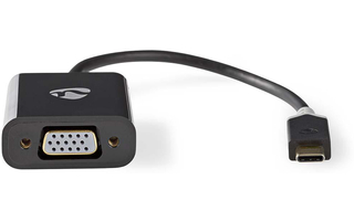Atlético Aturdir Belicoso Cable Adaptador de USB Tipo C - Tipo C Macho - VGA Hembra - 0,2 m -  Antracita - Nedis CCBP64850A - DJMania