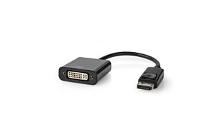 Cable Adaptador DisplayPort - DVI - DisplayPort Macho - DVI Hembra - 0,2 m - Negro