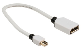 Cable adaptador Mini DisplayPort de mini DisplayPort macho a DisplayPort hembra de 0,20 m
