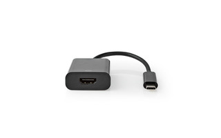 Cable Adaptador USB-C™ - USB-C™ Macho - Salida HDMI™ - 0,2 m - Negro - Nedis CCGT64650BK02