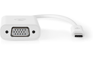 Cable Adaptador USB-C™ - USB-C™ Macho - VGA Hembra - 0,2 m - Blanco - Nedis CCGP64851WT02