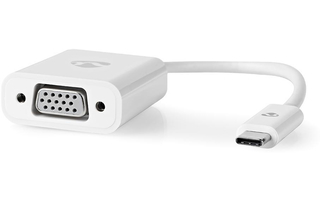 Cable Adaptador USB-C™ - USB-C™ Macho - VGA Hembra - 0,2 m - Blanco - Nedis CCGP64851WT02