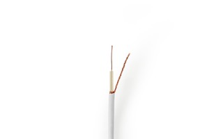 Cable Coaxial - Minicoaxial - 50,0 m - Caja de Regalo - Blanco - Nedis CSBG4005WT500