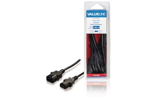 Cable de alimentación IEC-320-C14 - IEC-320-C13 de 2.00 m en color negro - Valueline VLEB10500B2