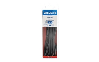 Cable de alimentación Schuko macho recto - IEC-320-C5 de 2.00 m en color negro - Valueline VLEB1