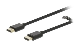 Imagenes de Cable de Alta Velocidad HDMI con Ethernet Conector HDMI - Conector HDMI 1.0 m Negro - Valueline 